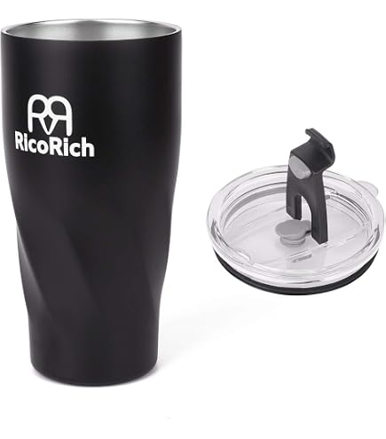 Amazon | RicoRich 真空断熱タンブラー Tritan材質な蓋付き ステンレス